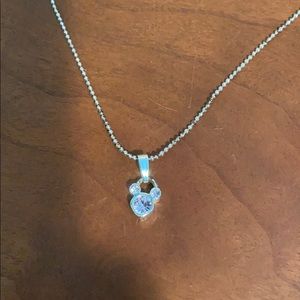 Rhinestone Mickey Mouse Disney necklace